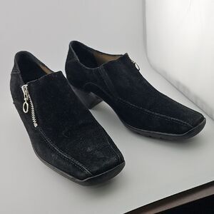 Aquatalia Black Shoes with Zipper